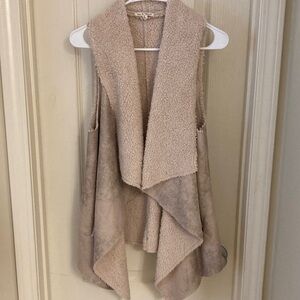 Cozy Tan Sleeveless Vest